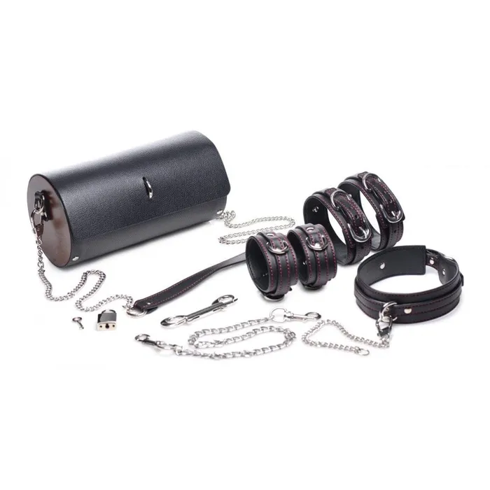 Couples Master Series Kinky Clutch Black Bondage Set with Carrying Case XR Brands Couples Master Series Kinky Clutch Black Bondage Set with Carrying Case XR Brands