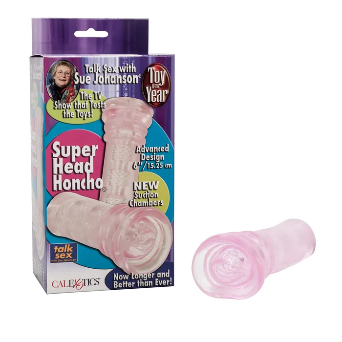Male Sex Toys CalExotics Calexotics Award Winning Sue Johanson Super Head Honchomale Masturbator Male Silicone Masturbation Sleeve 65 Inch Adult Male Sex Toy Pink Male Sex Toys CalExotics Calexotics Award Winning Sue Johanson Super Head Honchomale Masturbator Male Silicone Masturbation Sleeve 65 Inch Adult Male Sex Toy Pink