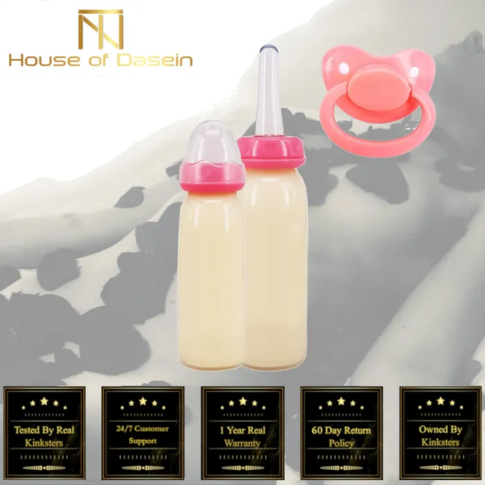 Male Sex Toys House of Dasein ABDL Pacifiers Baby Bottle With Adult Pacifier Abdl Ddlg Bdsm Daddy Dom L