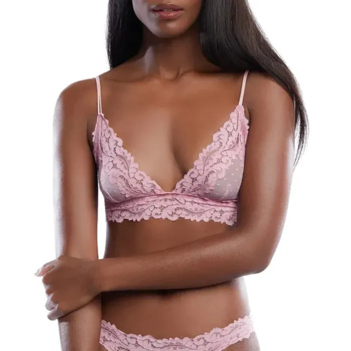 Hosiery EVEs SECRETS Sexy Womens Underwear Floral Lace Wire Free Bra Bustier Sheer Top