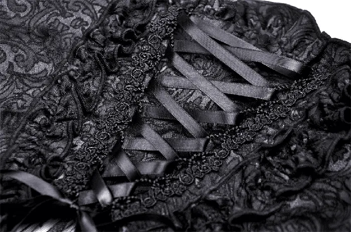 Male Sex Toys EVEs SECRETS Gothic Mesh Skirt with CorsetStyle Belt for Women