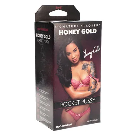 Male Sex Toys Signature Strokers Honey Gold ULTRASKYN Pocket Pussy Doc Johnson Male Sex Toys Signature Strokers Honey Gold ULTRASKYN Pocket Pussy Doc Johnson