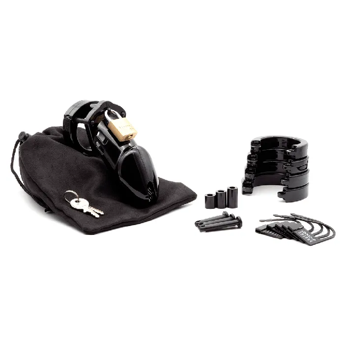 CBX Male Sex Toys Chastity Kits CB6000 Chastity Cock Cage Kit Black