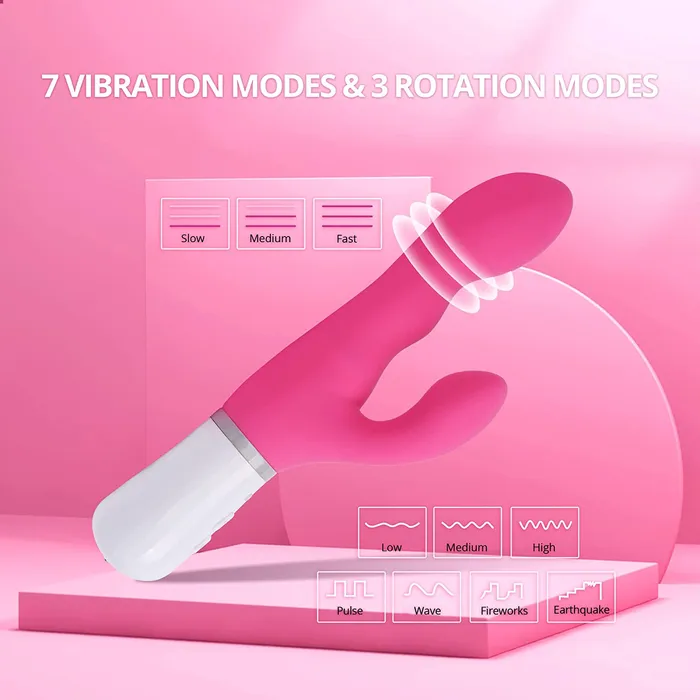 Lovense Vibrators Lovense Nora Bluetooth Rabbit Vibrator Pink