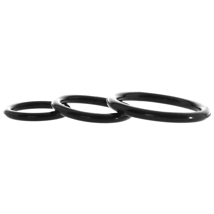 Anal CalExotics Silicone Support Rings in Black Anal CalExotics Silicone Support Rings in Black