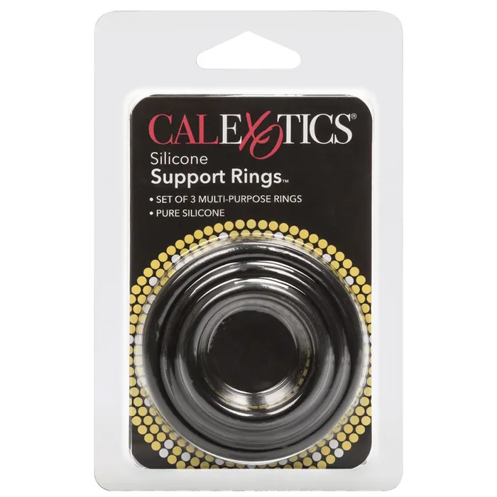 Anal CalExotics Silicone Support Rings in Black Anal CalExotics Silicone Support Rings in Black