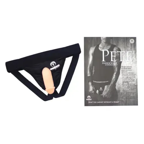 Anal SpareParts Hardware SpareParts Pete Commando Nylon Packing Jock Black Size 2XL Anal SpareParts Hardware SpareParts Pete Commando Nylon Packing Jock Black Size 2XL