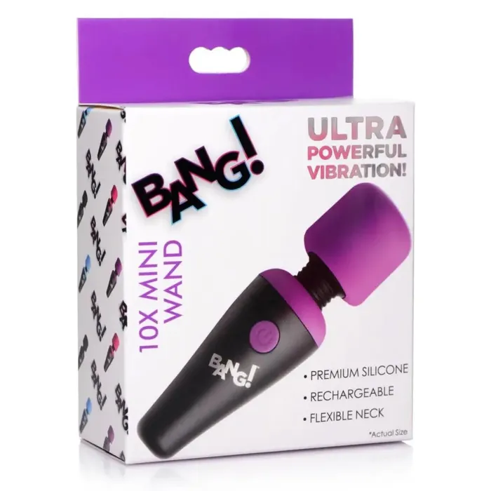 BANG 10x Ultra Powerful Silicone Mini Wand BANG Female Sex Toys