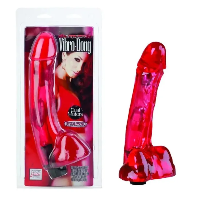 Cherry Scented Vibro Dong CalExotics Dildos