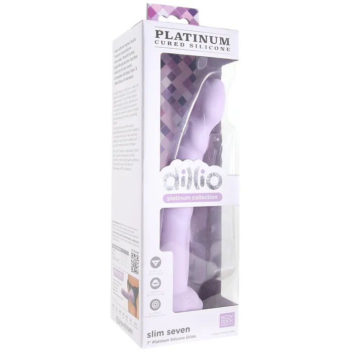 Dildos Pipedream Dillio Platinum Slim Seven Dildo in Lavender