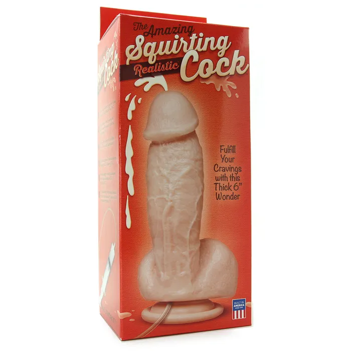 Dildos The Amazing Squirting Realistic Cock in White Doc Johnson Dildos The Amazing Squirting Realistic Cock in White Doc Johnson
