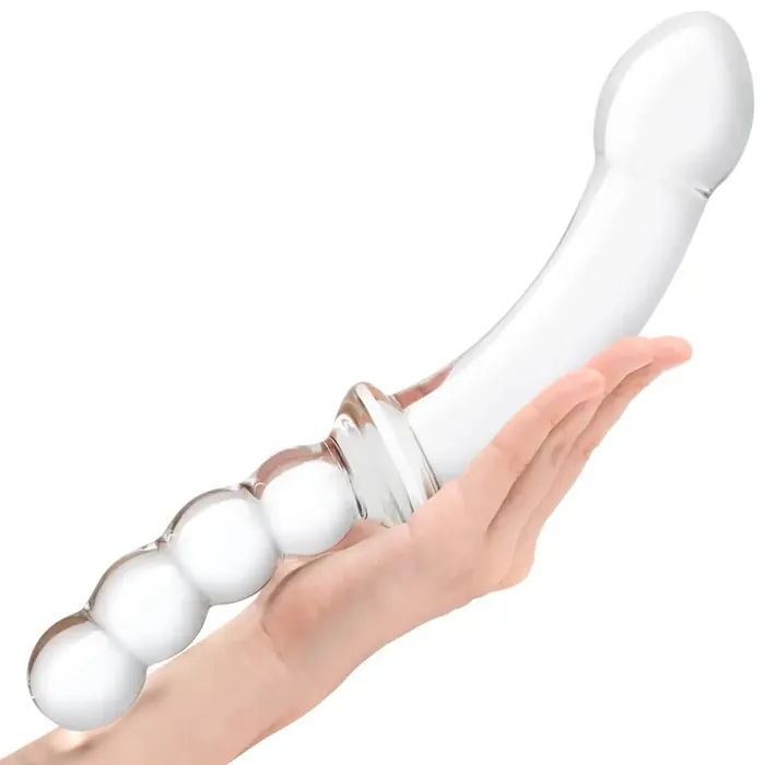 Electric Hustler Lingerie Dildos Glas 125in Girthy Double Sided W Handle Electric Hustler Lingerie Dildos Glas 125in Girthy Double Sided W Handle