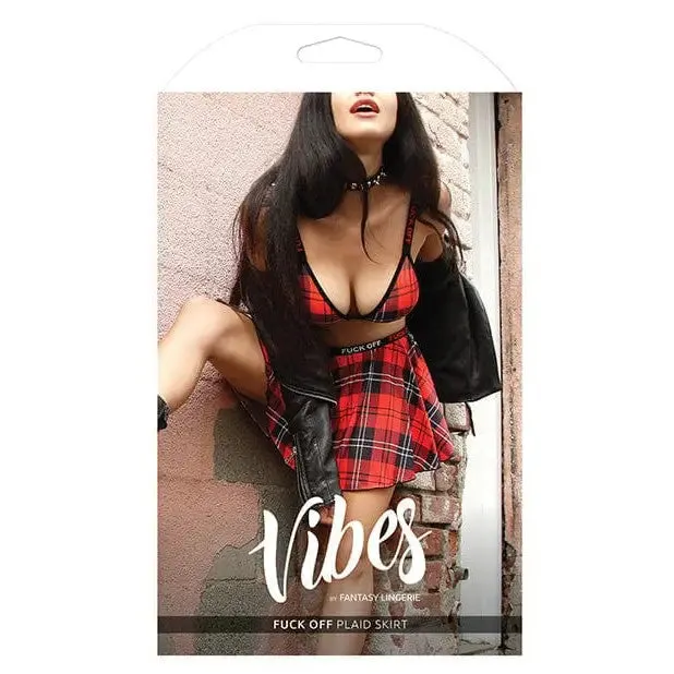 Fantasy Lingerie Vibrators Vibes Fuck Off Plaid Skirt Fantasy Lingerie Vibrators Vibes Fuck Off Plaid Skirt