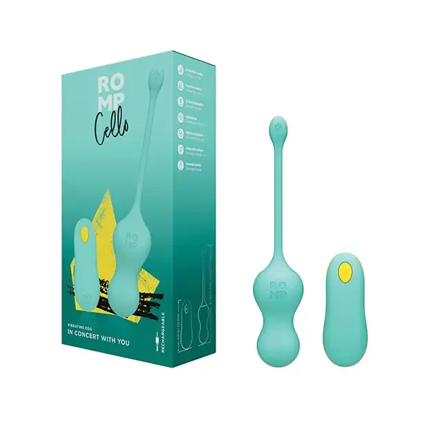 Female Sex Toys ROMP Romp Cello Blue Rechargeable RemoteControlled Silicone GSpot Egg Vibrator Female Sex Toys ROMP Romp Cello Blue Rechargeable RemoteControlled Silicone GSpot Egg Vibrator