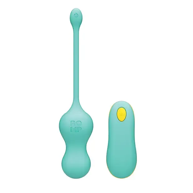 Female Sex Toys ROMP Romp Cello Blue Rechargeable RemoteControlled Silicone GSpot Egg Vibrator