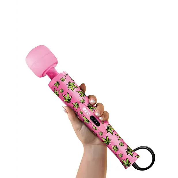 Global Novelties LLC Vibrators Stoner Vibes Wacky Weed Wand Massager Pink Kush Global Novelties LLC Vibrators Stoner Vibes Wacky Weed Wand Massager Pink Kush