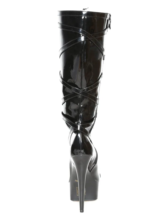 HonourSkintwocom Anal Black Lattice Platform Boot With Secret Wallet HonourSkintwocom Anal Black Lattice Platform Boot With Secret Wallet