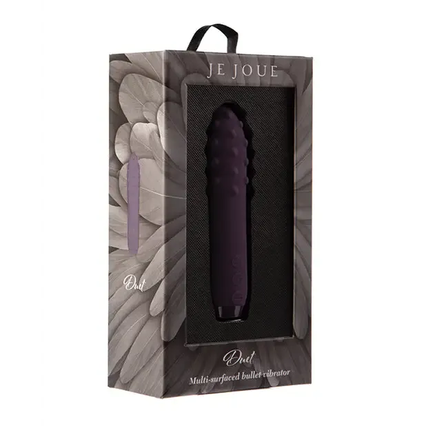 Je Joue Duet Rechargeable Silicone MultiSurfaced Bullet Vibrator Lilac Je Joue Female Sex Toys Je Joue Duet Rechargeable Silicone MultiSurfaced Bullet Vibrator Lilac Je Joue Female Sex Toys