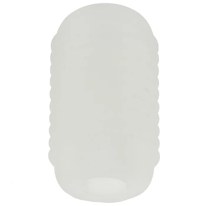 Male Sex Toys CalExotics Pop Sock Ribbed Pocket Stroker in Clear