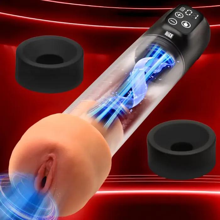 Male Sex Toys XR Brands Sucking Penis Pump With Attachments