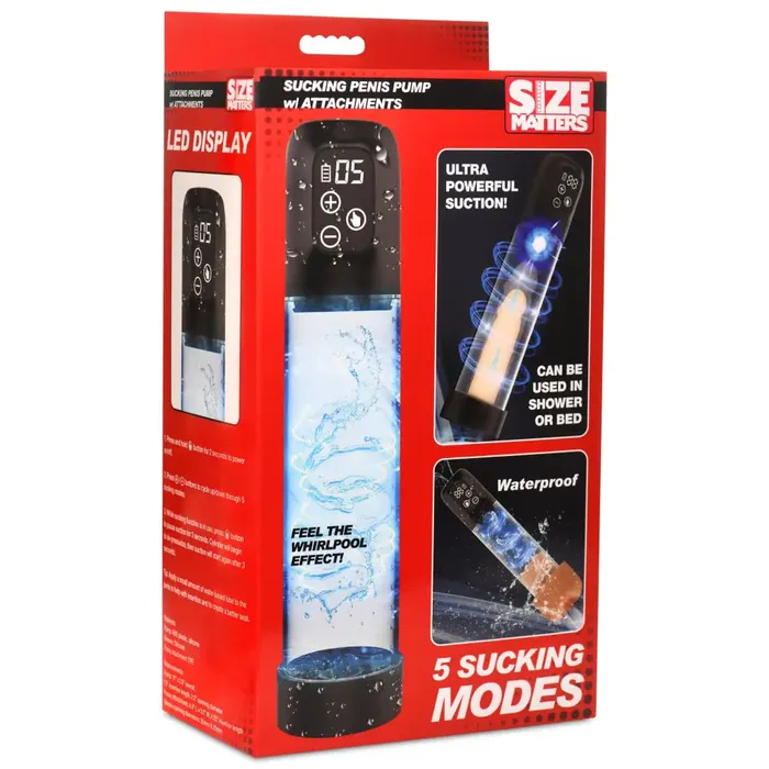 Male Sex Toys XR Brands Sucking Penis Pump With Attachments