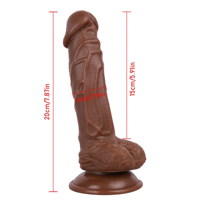 Modi A223 Realistic Sexy Veins Texture Suction Cup Dildo with Balls 79 Inch Dildos