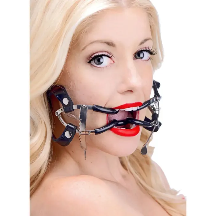 Ratchet Style Jennings Mouth Gag With Strap Master Series Female Sex Toys