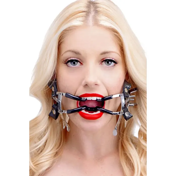 Ratchet Style Jennings Mouth Gag With Strap Master Series Female Sex Toys