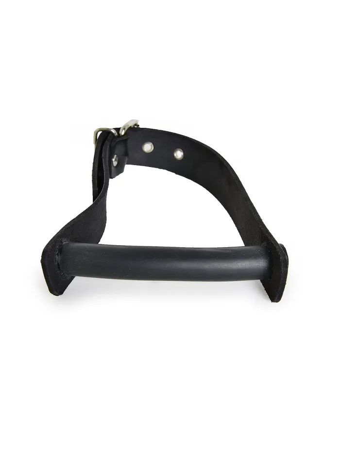 Restraints HonourSkintwocom Leather Strap Rod Gag