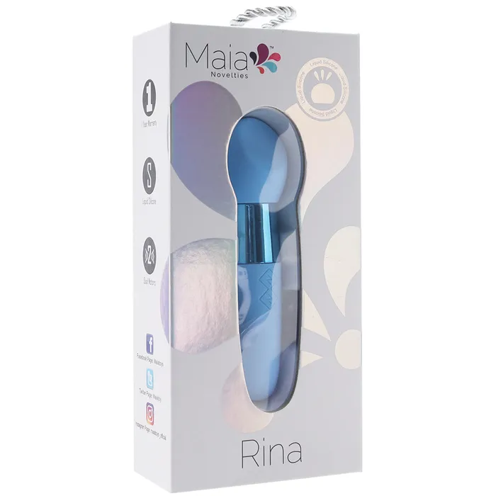 Rina Double Sided Silicone Bullet Vibe in Blue Maia Vibrators