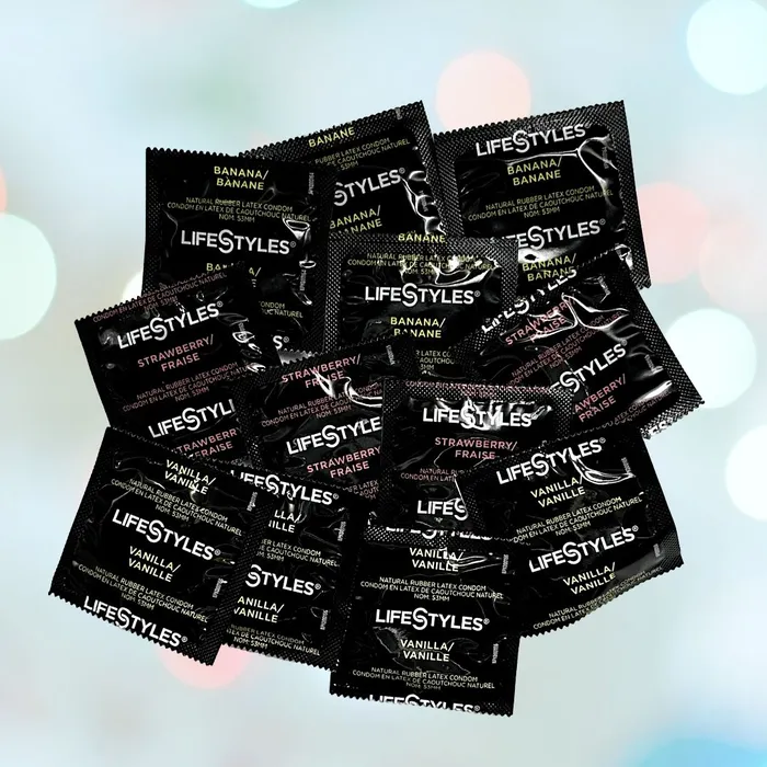 LifeStyles Assorted Flavors Lubricated Condoms LifeStyles Vibrators