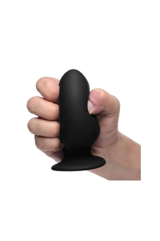 Male Sex Toys XR Brands XR Brands SqueezeIt Squeezable Silicone Anal Plug Medium Black Male Sex Toys XR Brands XR Brands SqueezeIt Squeezable Silicone Anal Plug Medium Black