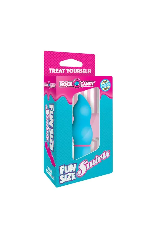 Rock Candy Toys Fun Size Swirl Mini Vibrator Blue Rock Candy Toys Vibrators