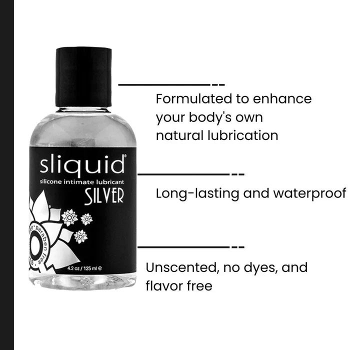 Sliquid Naturals Silver Silicone Lubricant Sliquid Lubricants