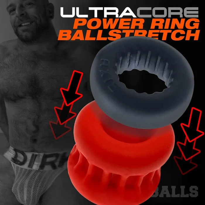 Vibrators OXBALLS Oxballs Ultracore Ball Stretcher Red