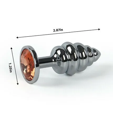 AcmeJoy Anal AcmeJoy Luxury Threads Diamond Base Butt Plug