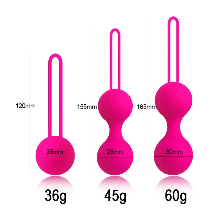 LAZADASEXTOYS Safe Silicone Smart Ball Ben Wa Ball Kegel Ball Sex Shop Vagina Tighten Exercise Machine Vaginal Geisha Ball Sex Toys for Women Male Sex Toys