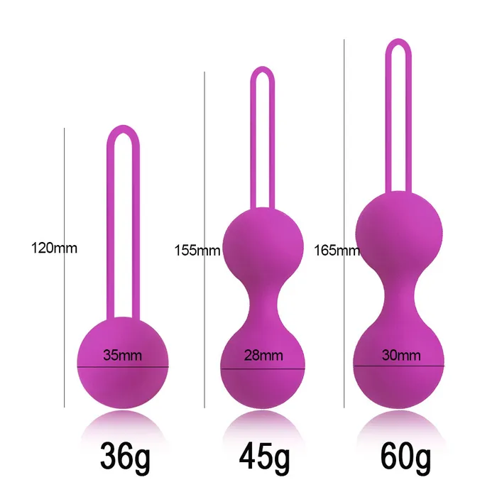 LAZADASEXTOYS Safe Silicone Smart Ball Ben Wa Ball Kegel Ball Sex Shop Vagina Tighten Exercise Machine Vaginal Geisha Ball Sex Toys for Women Male Sex Toys