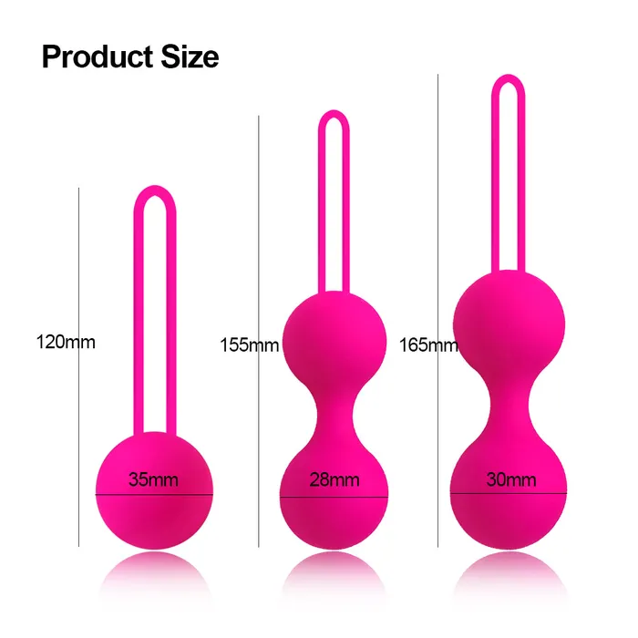 LAZADASEXTOYS Safe Silicone Smart Ball Ben Wa Ball Kegel Ball Sex Shop Vagina Tighten Exercise Machine Vaginal Geisha Ball Sex Toys for Women Male Sex Toys