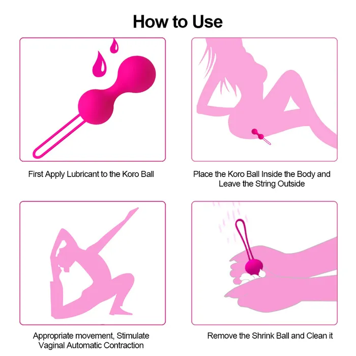 LAZADASEXTOYS Safe Silicone Smart Ball Ben Wa Ball Kegel Ball Sex Shop Vagina Tighten Exercise Machine Vaginal Geisha Ball Sex Toys for Women Male Sex Toys