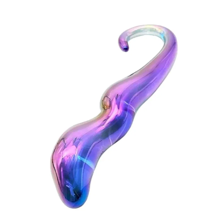 Lovegasm Anal Rainbow Glass Teardrop 7 Octopus Dildo For Women Toys Tenticle Anal