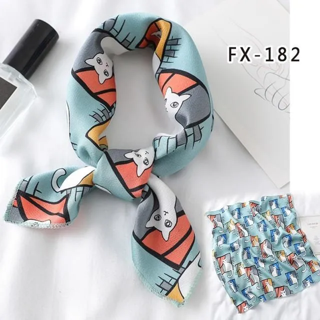 Lovegasm Vibrators Printed Satin Scarf Knotted Gag