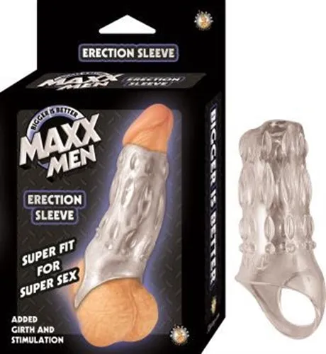 Male Sex Toys Maxx Men Erection Sleeve Clear Nasstoys