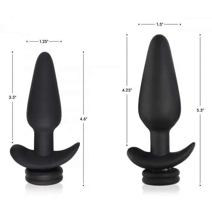 Male Sex Toys Tailz Interchangeable 10X Vibrating Silicone Anal Plug with Remote