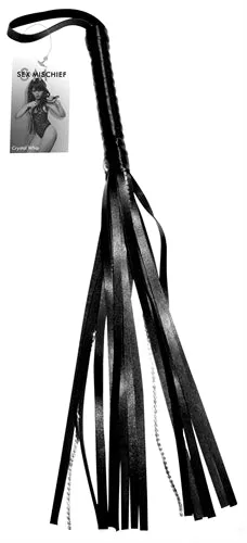 Sportsheets Anal Sex and Mischief Crystal Whip Black
