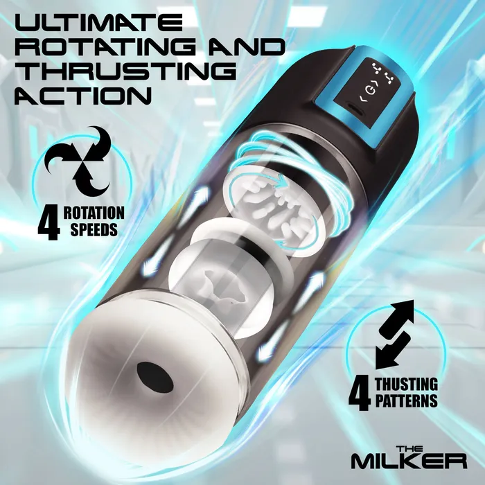 The Milker Male Sex Toys The Milker RotoStroke Thrusting and Rotating Masturbator