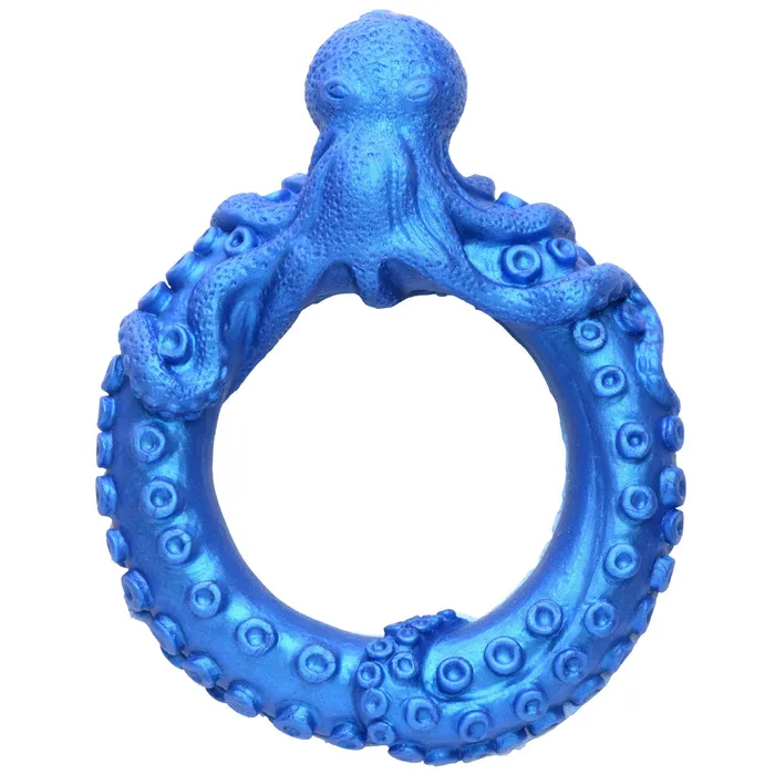 XR Brands Creature Cocks Male Sex Toys Poseidons OctoRing Silicone Cock Ring Blue XR Brands Creature Cocks Male Sex Toys Poseidons OctoRing Silicone Cock Ring Blue